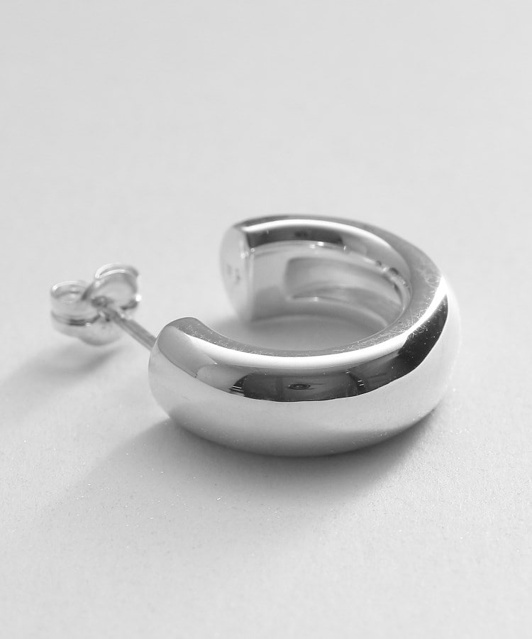 【WEB限定】スモールフープ プランプピアス(シルバー)