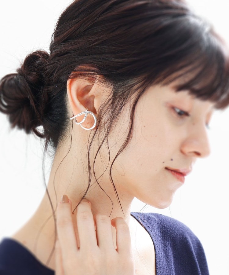【WEB限定】リングイヤカフ ワイドハング(シルバー)