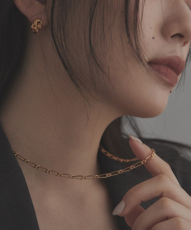 シルバー デザインチェーン ショート&ロングネックレス GP シルバー デザインチェーン ショート&ロングネックレス GP