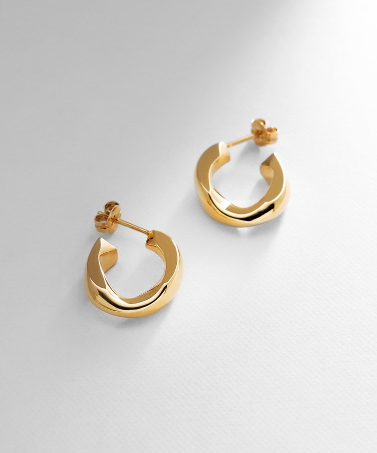 【WEB限定】チェーンピアス カーブチェーンシングル