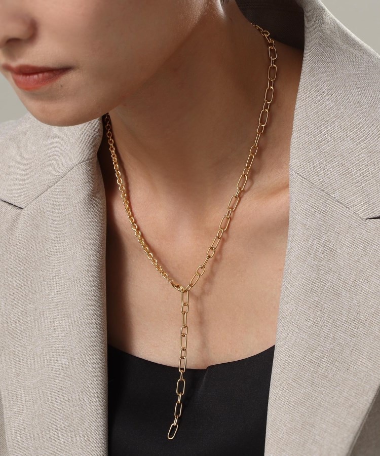 【WEB限定】ミックスネックレス ケーブルチェーン2WAYネックレス