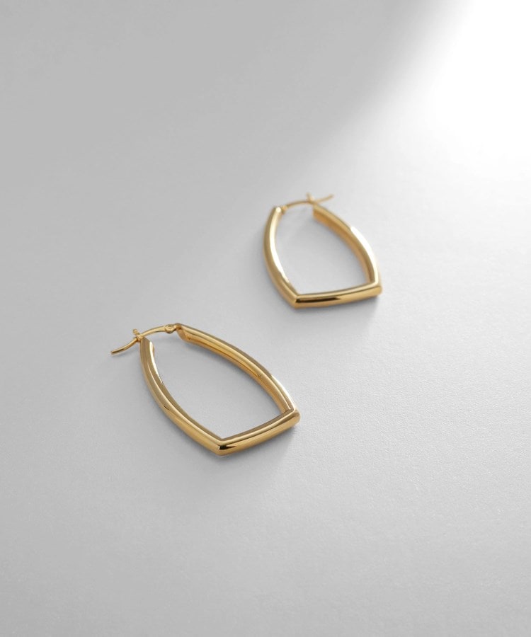 【WEB限定】ホロウ フープレクタングルピアス