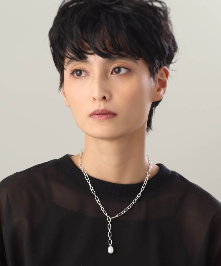 【WEB限定】バロックパール 2WAYドロップ ネックレス(シルバー)