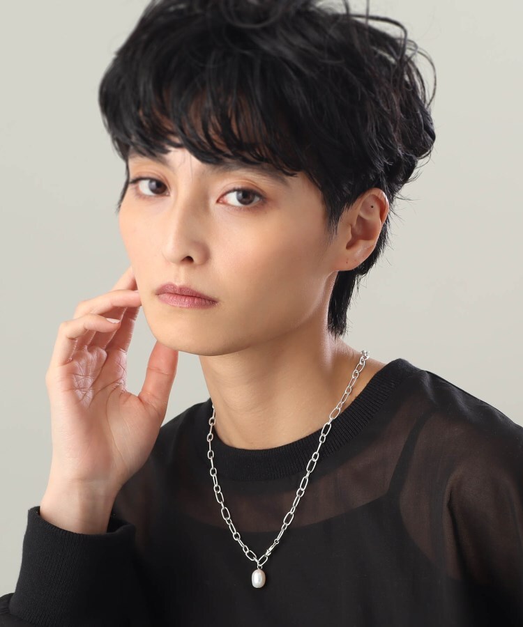 【WEB限定】バロックパール 2WAYドロップ ネックレス(シルバー)