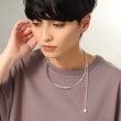 ココシュニック オンキッチュ(COCOSHNIK ONKITSCH)のシルバー マルチチェーンネックレス メタル・パール18