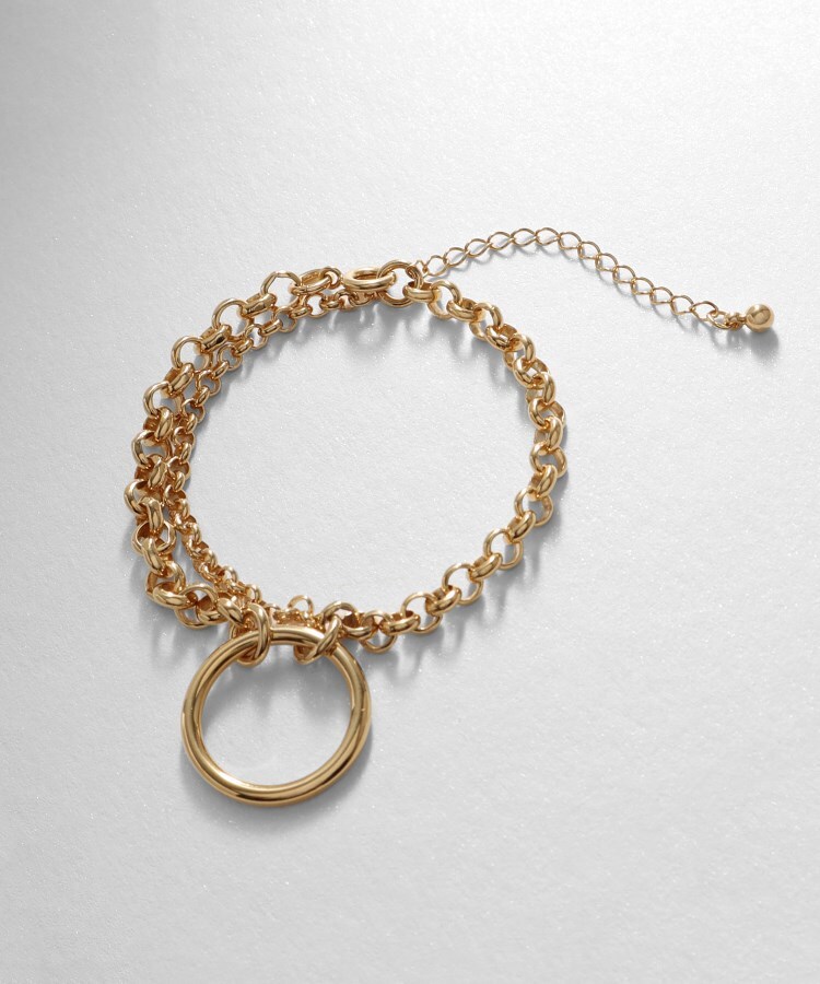 【WEB限定】サークルモチーフ ダブルチェーンブレスレット