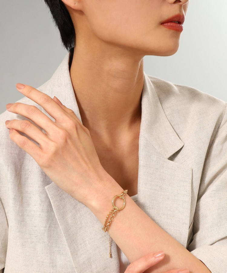【WEB限定】サークルモチーフ ダブルチェーンブレスレット