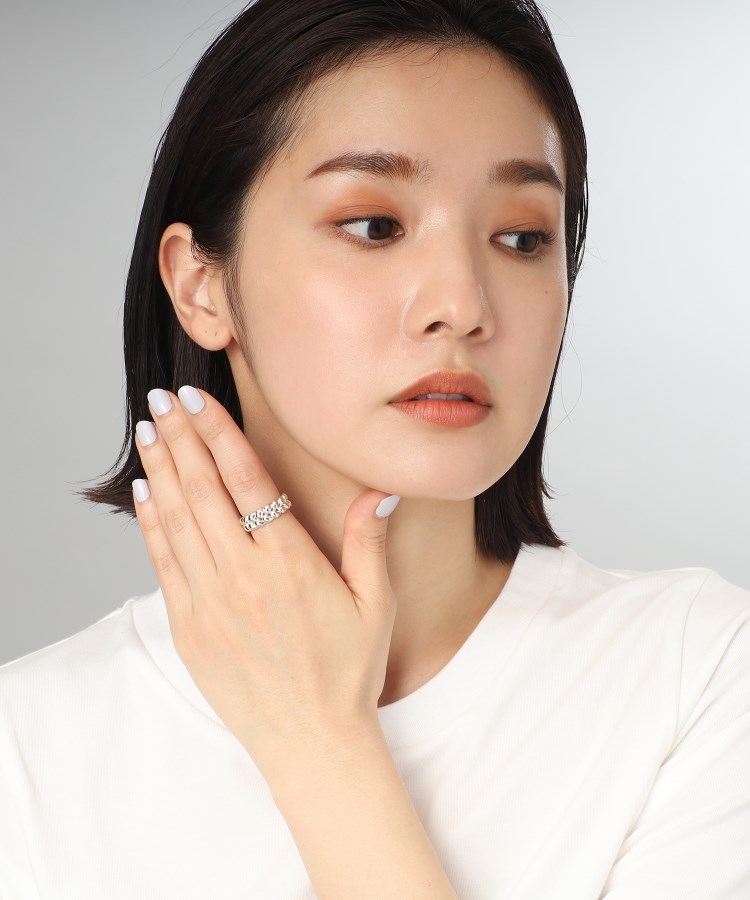【WEB限定】ニッティングモチーフ エタニティリングS(シルバー)