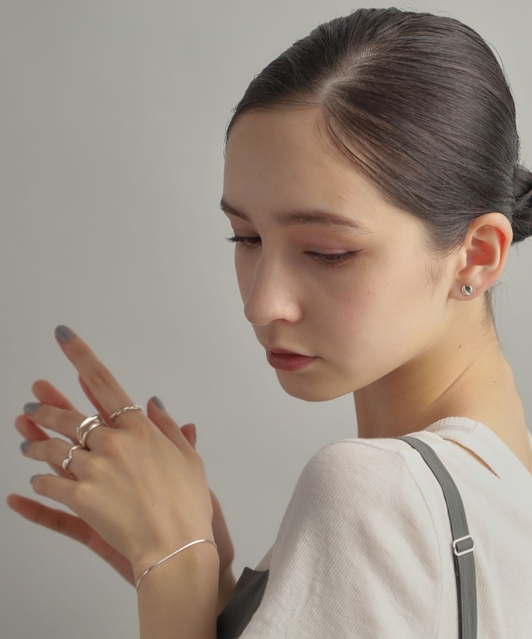 シルバー ニュアンスリング ウェーブ(リング) | COCOSHNIK シルバー ニュアンスリング ウェーブ(リング) | COCOSHNIK