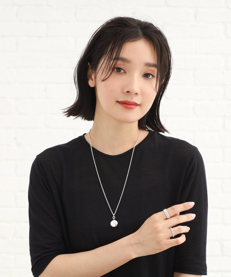 シルバー ロケットネックレス サークル(ネックレス シルバー ロケットネックレス サークル(ネックレス