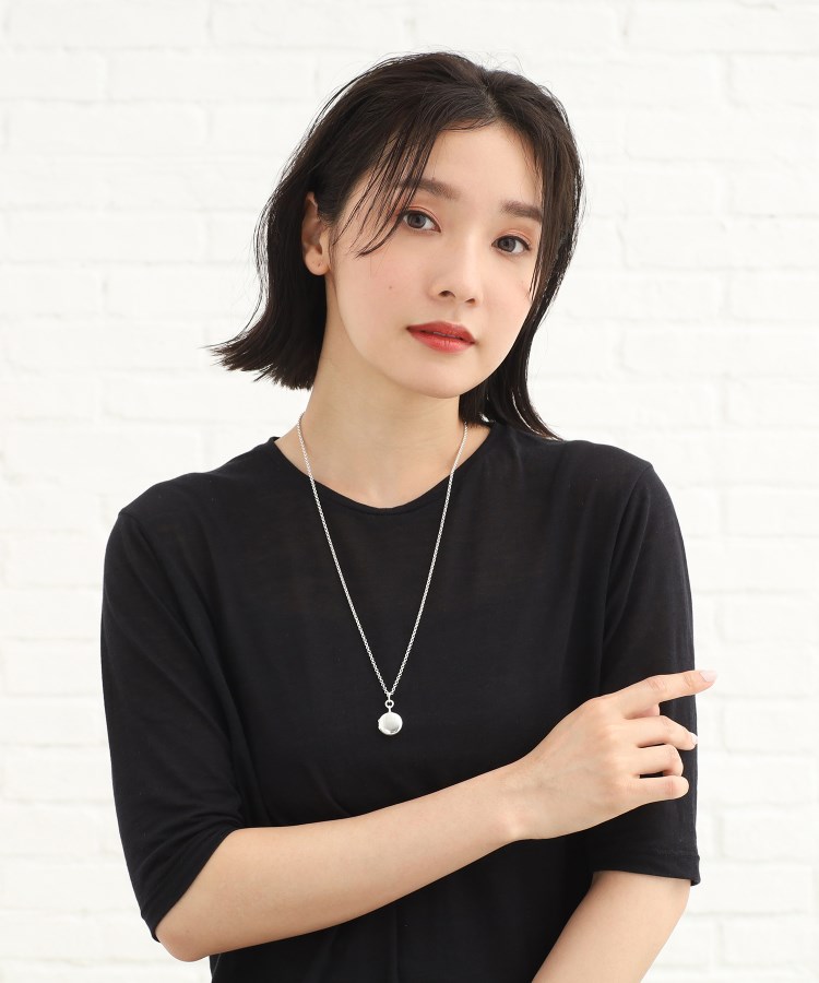 シルバー ロケットネックレス サークル(ネックレス シルバー ロケットネックレス サークル(ネックレス