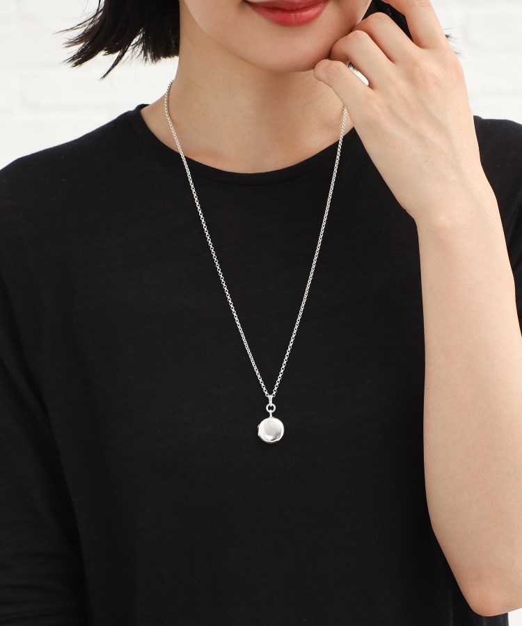 シルバー ロケットネックレス サークル(ネックレス シルバー ロケットネックレス サークル(ネックレス