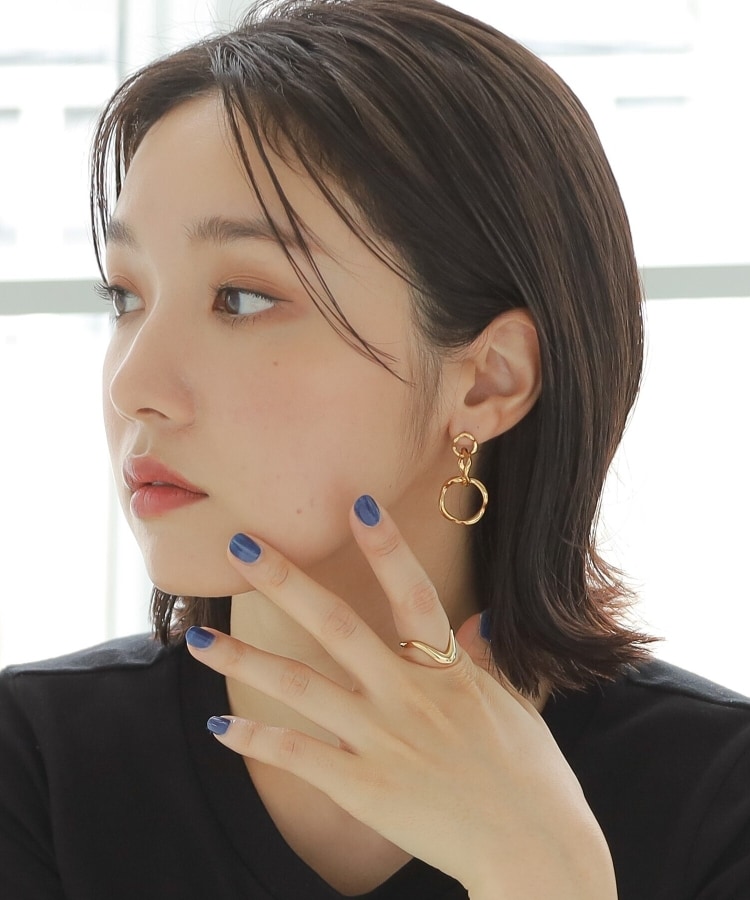 シルバー ニュアンスピアス トリプルフープ GP（ピアス