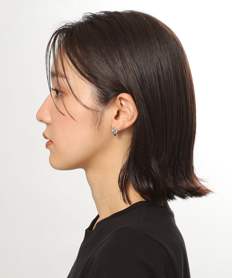 【WEB限定】ニッティングモチーフ ピアス(シルバー)