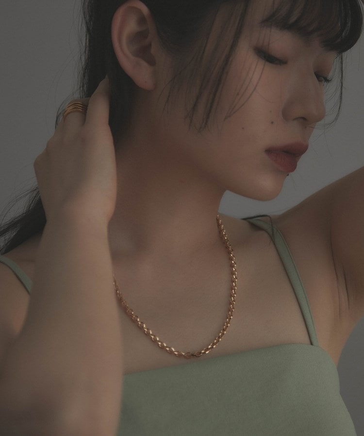 ココシュニック オンキッチュ(COCOSHNIK ONKITSCH)のシルバー デザインチェーン リッジケーブル ネックレス GP10