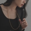 ココシュニック オンキッチュ(COCOSHNIK ONKITSCH)のシルバー ボールチェーン ラリエット ネックレス GP9