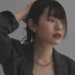 ココシュニック オンキッチュ(COCOSHNIK ONKITSCH)のシルバー ボールチェーン ラリエット ネックレス GP10