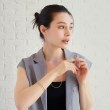 ココシュニック オンキッチュ(COCOSHNIK ONKITSCH)のシルバー コンビネーションチェーン オーバルボール シリンダー ブレスレット GP12