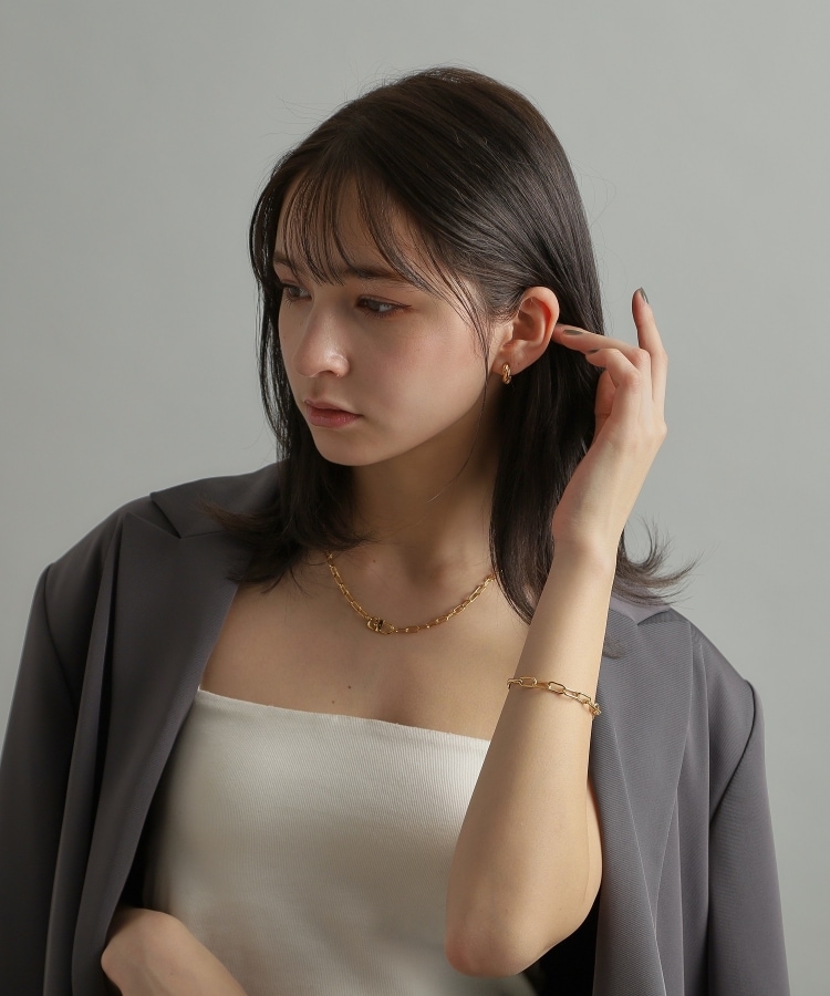 ココシュニック オンキッチュ(COCOSHNIK ONKITSCH)のシルバー ロックモチーフネックレス GP11