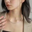 ココシュニック オンキッチュ(COCOSHNIK ONKITSCH)のシルバー デザインチェーン フラットオーバルリンクネックレス8
