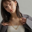 ココシュニック オンキッチュ(COCOSHNIK ONKITSCH)のシルバー ミックスネックレス ボールチェーンマンテル GP11