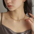 ココシュニック オンキッチュ(COCOSHNIK ONKITSCH)のシルバー スネークチェーン ダブルネックレス GP11