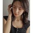 ココシュニック オンキッチュ(COCOSHNIK ONKITSCH)のシルバー スネークチェーン ダブルブレスレット GP12