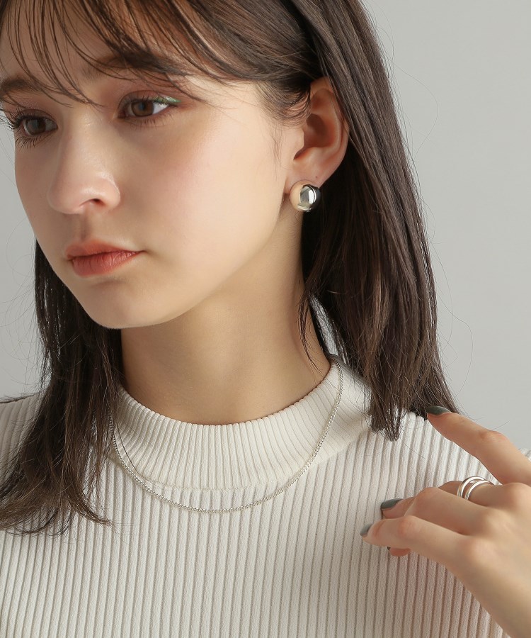 ココシュニック オンキッチュ(COCOSHNIK ONKITSCH)のシルバー デザインチェーン カーブネックレス12