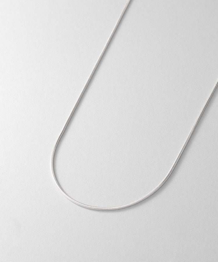 ココシュニック オンキッチュ(COCOSHNIK ONKITSCH)のシルバー デザインチェーン スネークネックレス（90cm）2