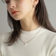 ココシュニック オンキッチュ(COCOSHNIK ONKITSCH)のシルバー ミックスチェーン ケーブル・カーブ パールネックレス9