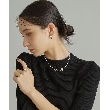 ココシュニック オンキッチュ(COCOSHNIK ONKITSCH)のシルバー スモールフープ ダブルプランプピアス7