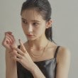 ココシュニック オンキッチュ(COCOSHNIK ONKITSCH)のシルバー カーブチェーン ビブネックレス GP7