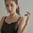 ココシュニック オンキッチュ(COCOSHNIK ONKITSCH)のシルバー ミックスチェーン アシンメトリードレープネックレス10