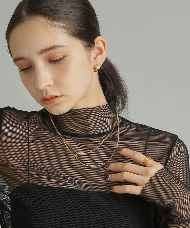 ココシュニック オンキッチュ(COCOSHNIK ONKITSCH)のシルバー クロッシングラインリング GP11