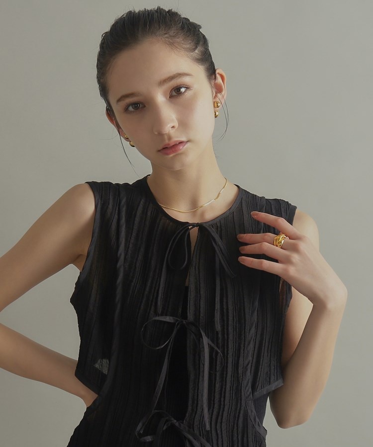 ココシュニック オンキッチュ(COCOSHNIK ONKITSCH)のシルバー ホロウピアス ボール フロントバック GP9