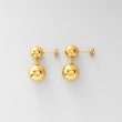ココシュニック オンキッチュ(COCOSHNIK ONKITSCH)のシルバー ホロウピアス ダブルボール GP3