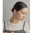 ココシュニック オンキッチュ(COCOSHNIK ONKITSCH)のシルバー デザインチェーン フラットスネークネックレスM GP12
