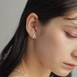 ココシュニック オンキッチュ(COCOSHNIK ONKITSCH)のシルバー レクタングル スタッドピアス10