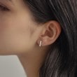 ココシュニック オンキッチュ(COCOSHNIK ONKITSCH)のシルバー レクタングル スタッドピアス11