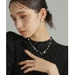 ココシュニック オンキッチュ(COCOSHNIK ONKITSCH)のシルバー ミックスチェーン ロングカーブ・ケーブル パールネックレス11