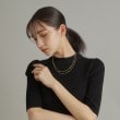 ココシュニック オンキッチュ(COCOSHNIK ONKITSCH)のシルバー ベネチアン クロスネックレス GP11