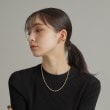ココシュニック オンキッチュ(COCOSHNIK ONKITSCH)のシルバー デザインチェーン ロングカーブネックレス GP7