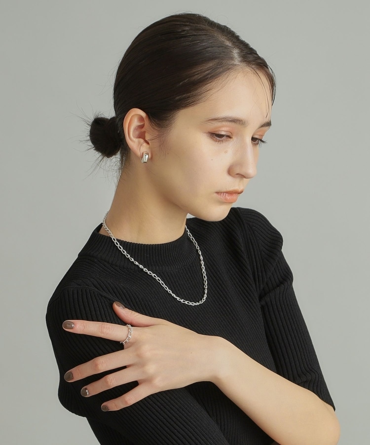ココシュニック オンキッチュ(COCOSHNIK ONKITSCH)のシルバー チェーンリング ロングカーブ12
