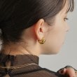 ココシュニック オンキッチュ(COCOSHNIK ONKITSCH)のシルバー ホロウフープピアス ペアシェイプM GP15