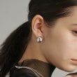 ココシュニック オンキッチュ(COCOSHNIK ONKITSCH)のシルバー ホロウフープピアス ペアシェイプM20