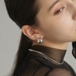 ココシュニック オンキッチュ(COCOSHNIK ONKITSCH)のシルバー ホロウフープピアス ペアシェイプM21