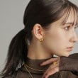 ココシュニック オンキッチュ(COCOSHNIK ONKITSCH)のシルバー ホロウフープピアス ペアシェイプS GP17