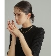 ココシュニック オンキッチュ(COCOSHNIK ONKITSCH)のシルバー ホロウフープピアス ペアシェイプS GP14