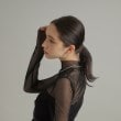ココシュニック オンキッチュ(COCOSHNIK ONKITSCH)のシルバー ホロウフープピアス ペアシェイプS7
