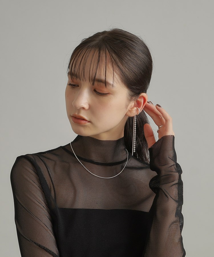 ココシュニック オンキッチュ(COCOSHNIK ONKITSCH)のシルバー ボールチェーン イヤーカフ11